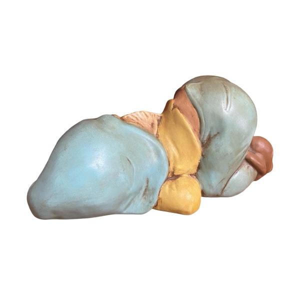 1970s Gnome Sleeping Ceramic Gnome Hand Painted - Picture 4 of 10